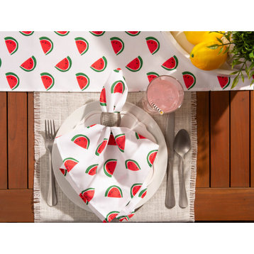DII Watermelon Print Outdoor Napkin, Set of 6