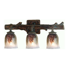 meyda lighting meyda lighting 23w northwoods pinecone 3 light hand painted vanity light - Rustic Bathroom Vanity Lights meyda lighting meyda lighting 23w northwoods pinecone 3 light hand painted vanity light - Rustic Bathroom Vanity Lights