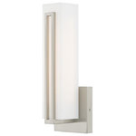 Livex Lighting - Livex Lighting 10190-91 Fulton - 12" 10W 1 LED ADA Wall Sconce - Upgrade your bathroom with the sleek, modern lookFulton 12" 10W 1 LED Brushed Nickel Satin *UL Approved: YES Energy Star Qualified: n/a ADA Certified: YES  *Number of Lights: Lamp: 1-*Wattage:10w LED bulb(s) *Bulb Included:Yes *Bulb Type:LED *Finish Type:Brushed Nickel