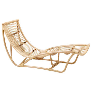Michelangelo Rattan Chaise Lounge - Natural