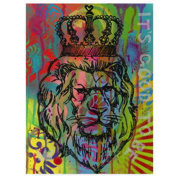 Dean Russo 'Its good to be the king' Canvas Art, 47"x35"