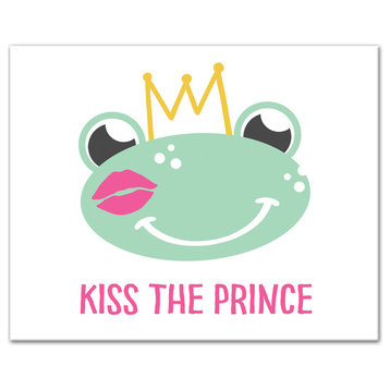 Kiss The Prince 16x20 Canvas Wall Art