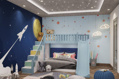 Example of a trendy kids' room design