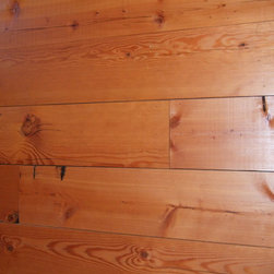 Close Up of Reclaimed Douglas Fir Paneling Grain and Color - Wall Panels