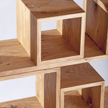 Living Design con la libreria "Legno al Cubo"