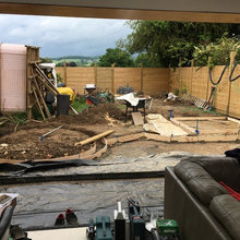How-to: Tiled Patio Raised Beds And Floating Bench