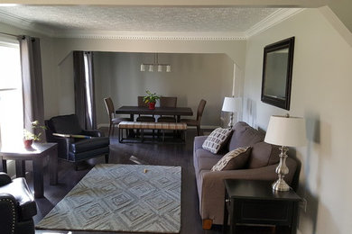 Living room - modern living room idea in Indianapolis