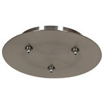 Access Lighting - Access Lighting 87120UJ-BS Unijack-3 Port Round Canopy - Assembly Required: Yes