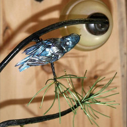 Blue bird for a light fixture - Lighting