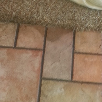 Log cabin floor