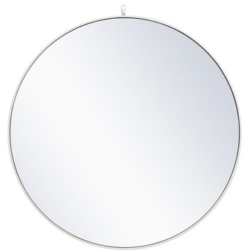 Elegant Lighting MR4064 Eternity 42" Diameter Circular Beveled - White