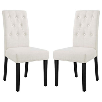 Modway Furniture Confer Dining Side Chair Set of 2 in Beige -EEI-3325-BEI