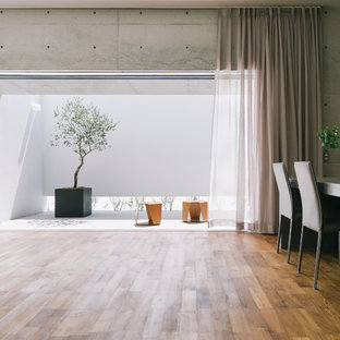 他の地域のアジアンスタイルのおしゃれな裏庭のテラス (張り出し屋根) の写真