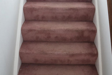 Inspiration for a cottage / country staircase remodel