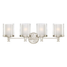 Nuvo Lighting 60/4644 Decker 4 Light 29-3/4"W Bathroom Vanity - Brushed Nickel