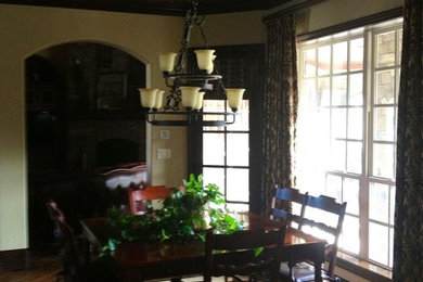 Elegant dining room photo in Dallas