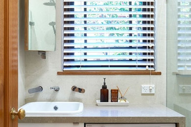 This is an example of a contemporary bathroom in Sydney.