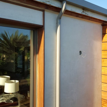 Box Gutter (No Lip) Tall Version, Home in Laguna Beach Under Renovation