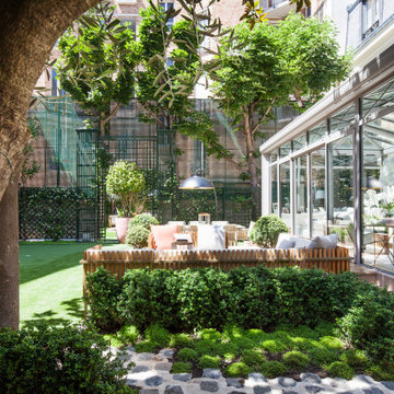 Aménagement d'une terrasse et d'un jardin à Neuilly Sur Seine