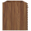 Modway Render 48" MDF and Particleboard Bathroom Vanity Cabinet in Walnut