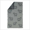 Baby Blanket Sheep Pattern 35” x 51”, Grey