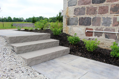 Paver & Feature Wall Installation with Plantings