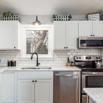 Traditional Kitchen Remodel Done in a Shaker Door
