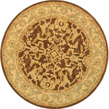 Safavieh Anatolia Collection AN545 Rug, Brown/Tan, 8' Round