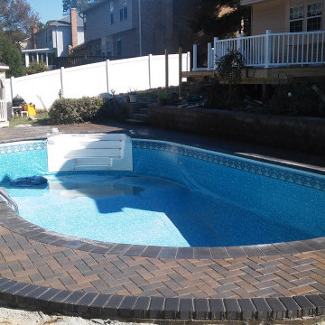 Pool Flagstone Patio , Flagstone Patio , Flagstone Patio , Brick Wall