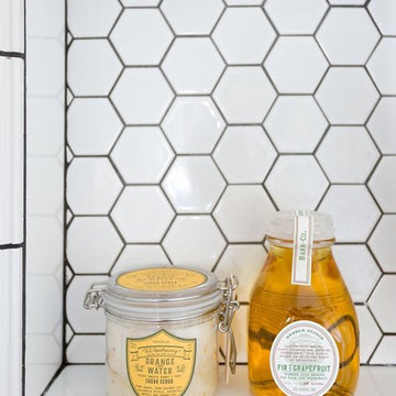 Modern Penny Tile Bathroom