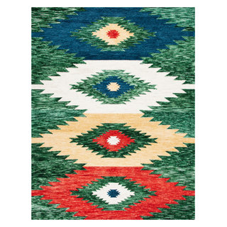 Buy Vita Contemporary 10x13 Rectangular Rug Turquoise