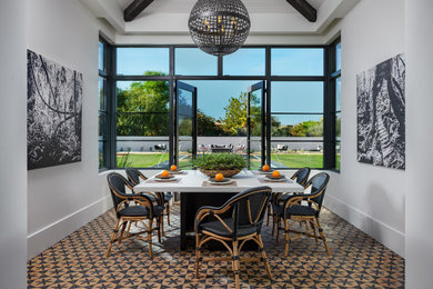 Inspiration for a contemporary dining room remodel in Phoenix