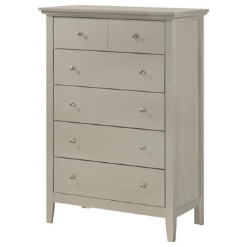 Hammond Silver Champagne 5 Drawer Chest of Drawers (32 in L. X 18 in W. X 48...