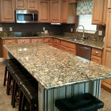 Portofino Gold Granite Kitchen