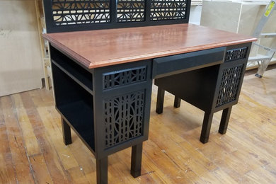 Inspiration for a small asian open concept living room remodel in Providence