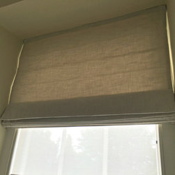 Roller Blinds and Roman Blinds Living room Project - Roman Blinds