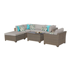 Monterey 7 Piece Outdoor Wicker Patio Furniture Set 07d
