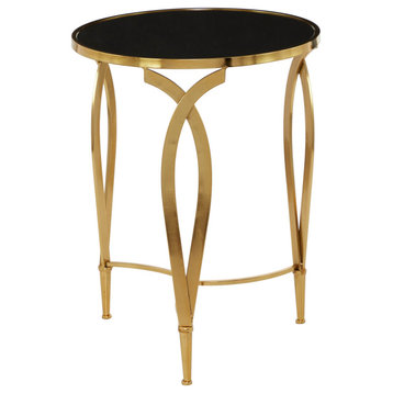 Contemporary Black Metal Accent Table 561658