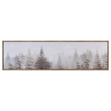 Becker Canvas Wall Art With Brown Frame