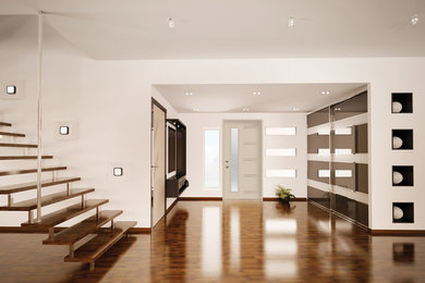 Home design - contemporary home design idea in Montreal