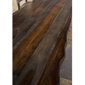 Emerson Rectangle Dining Table, Gray Sheesham/Gray Powder Coat