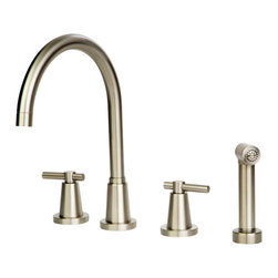 Giagni Dolo AKW Widespread Kitchen Faucet with Spray - Kitchen Faucets
