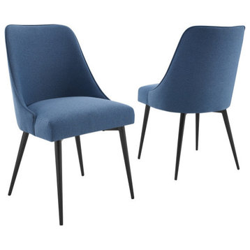 Colfax Side Chair Charcoal, Set of 2, Blue