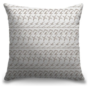 "Simple Seagulls" Pillow 18"x18"