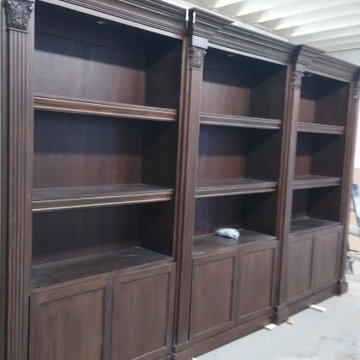Chavez Restoration Hardware style Mahogany Meranti Hone Office Bookcase