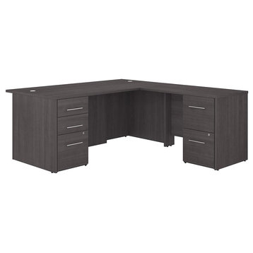 Bush Business Furniture Office 500 72W L Shaped Executive Desk with Drawers