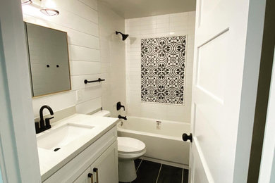 Inspiration for a modern bathroom remodel in Seattle