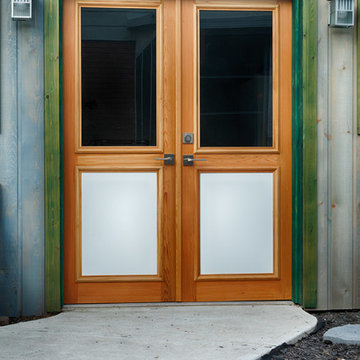 Shed/Shop with Custom Cedar Doors