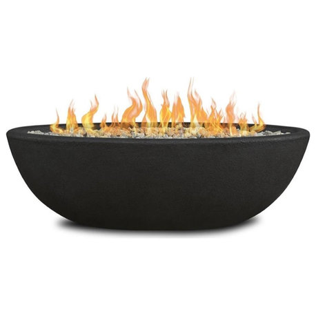 Real Flame Riverside Oval Propane Fire Bowl in Shale