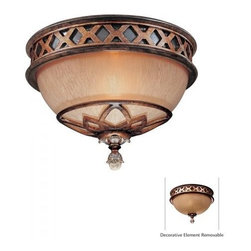 1 Light Flush Mount by Minka Lavery Aston Court with Aston Court Bronze finish - Lighting